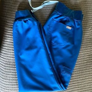 Figs jogger scrubs royal blue